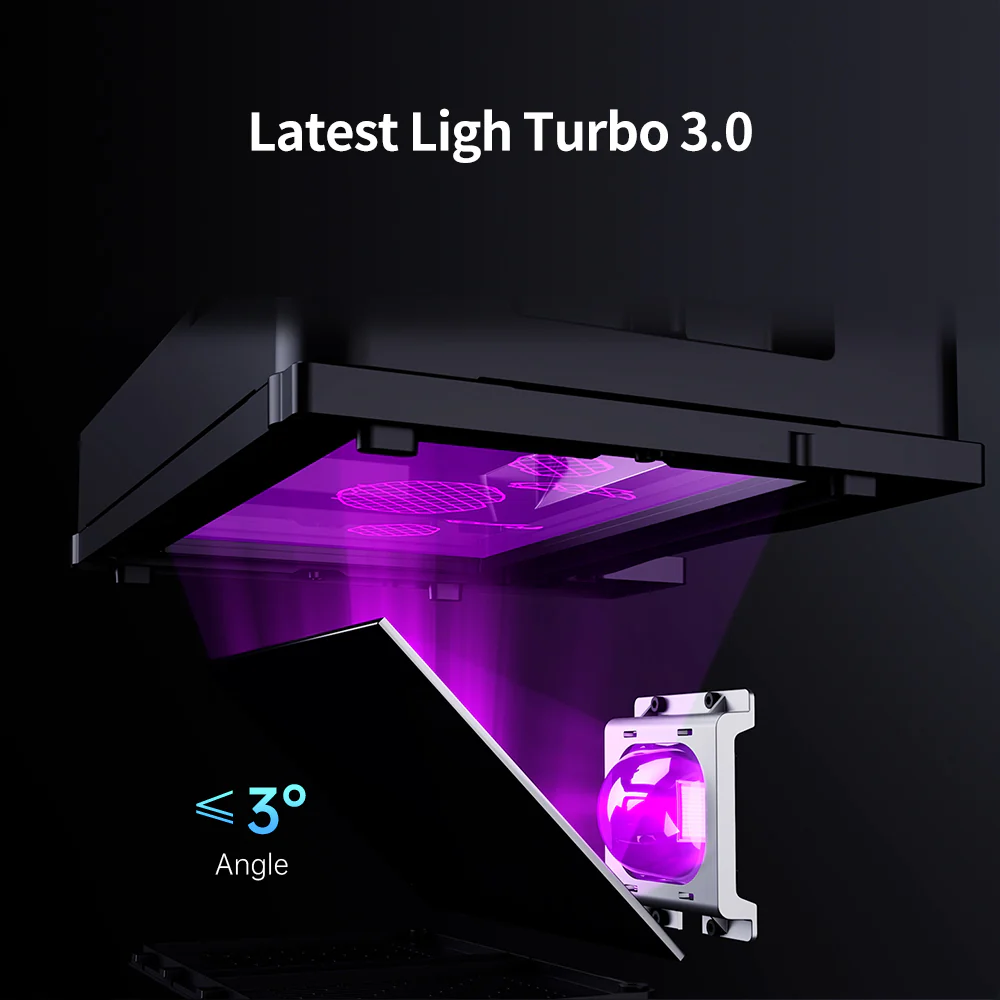 Система LighTurbo 3,0 с источником света COB и линзами Френеля гарантирует однородность распределение света на уровне выше 90 %